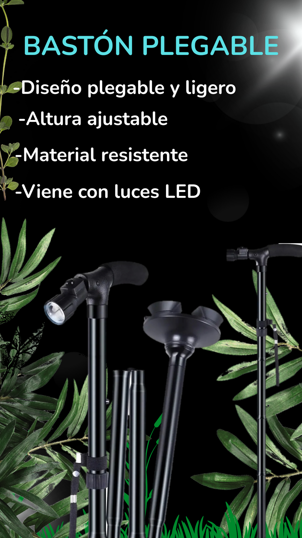 BASTÓN PLEGABLE
