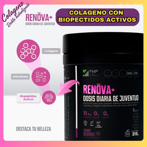 COLÁGENO RENOVA – ¡No más caída de cabello, arrugas ni dolor en los huesos!